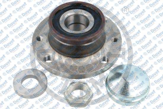 OPTIMAL 802839 Arka Teker Poryasi [Rulmanli] Nemo 10> Fiat 500 Brava Bravo Doblo Fiorino Idea Linea Marea Palio Punto Siena Stilo 89>-Ka 08>-Bipper 08> 4 Bijon